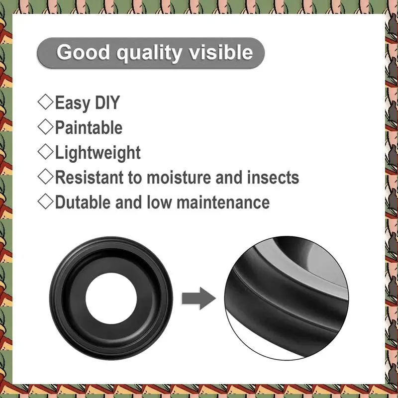 B75A 2 Packs Molded PU Ceiling Medallions 10 Inch OD X 4 Inch ID (Fits Canopies Up To7-1/4 Inch)
B75A 2 Packs Molded PU Ceiling Medallions 10 Inch OD X 4 Inch ID (Fits Canopies Up To7-1/4 Inch)