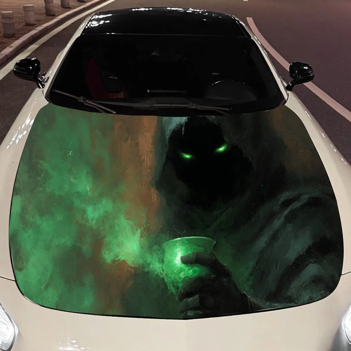 Green-Eyed Hooded Figure Car Hood Vinyl Stickers Car Surface Protection Decal Car Decoration Cover Vinyl Wraps Waterproof Self-a
Green-Eyed Hooded Figure Car Hood Vinyl Stickers Car Surface Protection Decal Car Decoration Cover Vinyl Wraps Waterproof Self-a