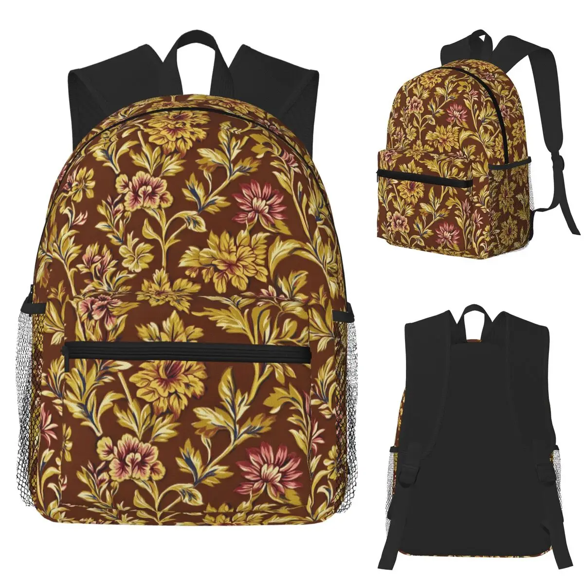 Bold Garden Inspired Flower Arrangement Serene Jacobean Floral For Quilters Backpack School Bag Daypack Bookbag Shoulder Bags 
Bold Garden Inspired Flower Arrangement Serene Jacobean Floral For Quilters Backpack School Bag Daypack Bookbag Shoulder Bags