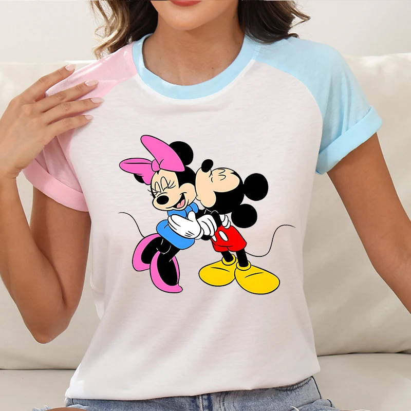 Summer Trends Clothes Mickey Mouse Printed Women T Shirt Customized Y2k T-shirt Women Tops Cartoon Clothing Tees Disney Brands 
Summer Trends Clothes Mickey Mouse Printed Women T Shirt Customized Y2k T-shirt Women Tops Cartoon Clothing Tees Disney Brands