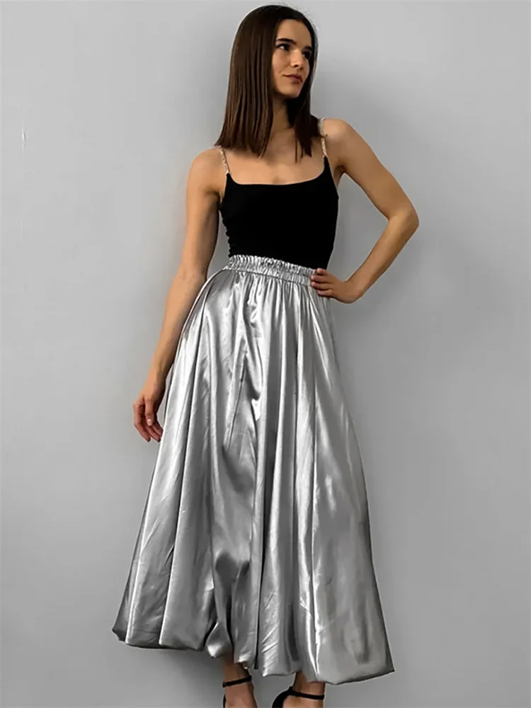 Tossy Satin Fashion High Waist Long Skirt Women Solid Elegant Casual Pleated Patchwork Maxi Skirt Streetwear Female Long Skirt
Tossy Satin Fashion High Waist Long Skirt Women Solid Elegant Casual Pleated Patchwork Maxi Skirt Streetwear Female Long Skirt