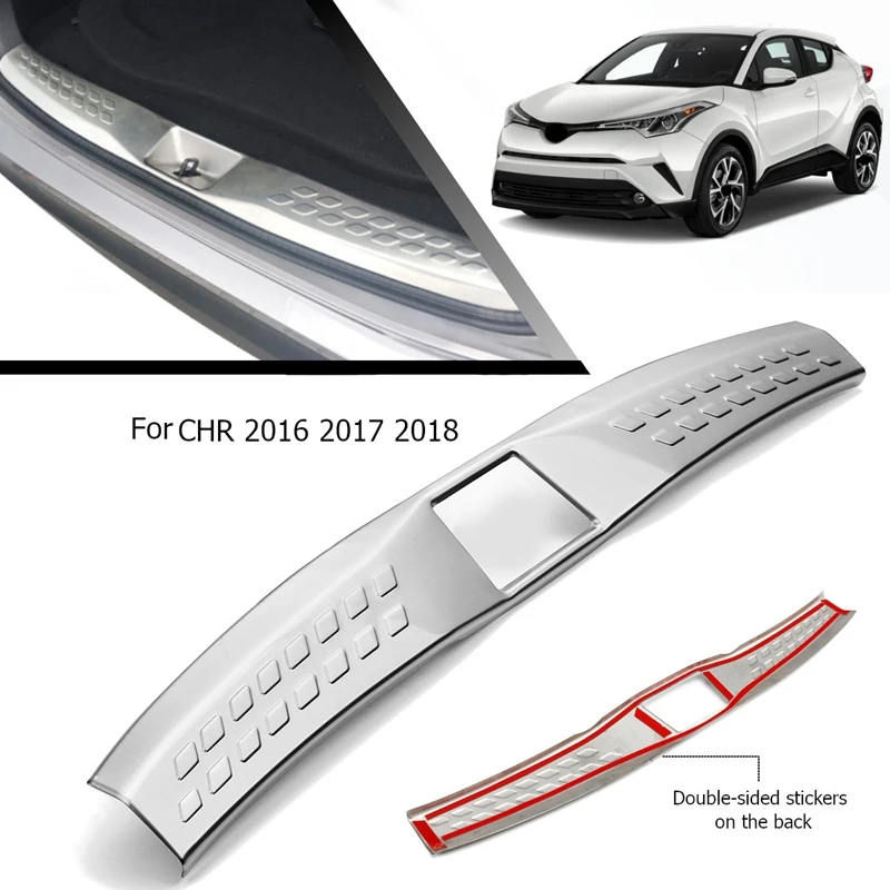 Car Rear Bumper Stainless Steel Trunk Guard Foot Plate For Toyota C-HR CHR 2016 2017 2018
Car Rear Bumper Stainless Steel Trunk Guard Foot Plate For Toyota C-HR CHR 2016 2017 2018