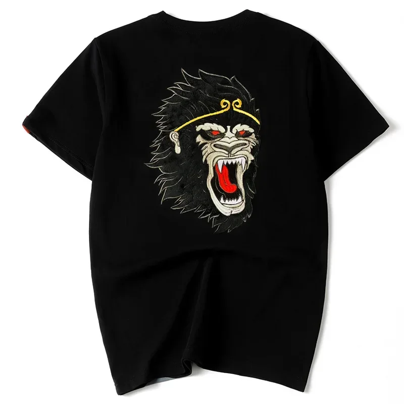 2026 spring summer new Black Wukong state tide pure cotton loose heavy embroidery round neck short-sleeved T-shirt
2026 spring summer new Black Wukong state tide pure cotton loose heavy embroidery round neck short-sleeved T-shirt
