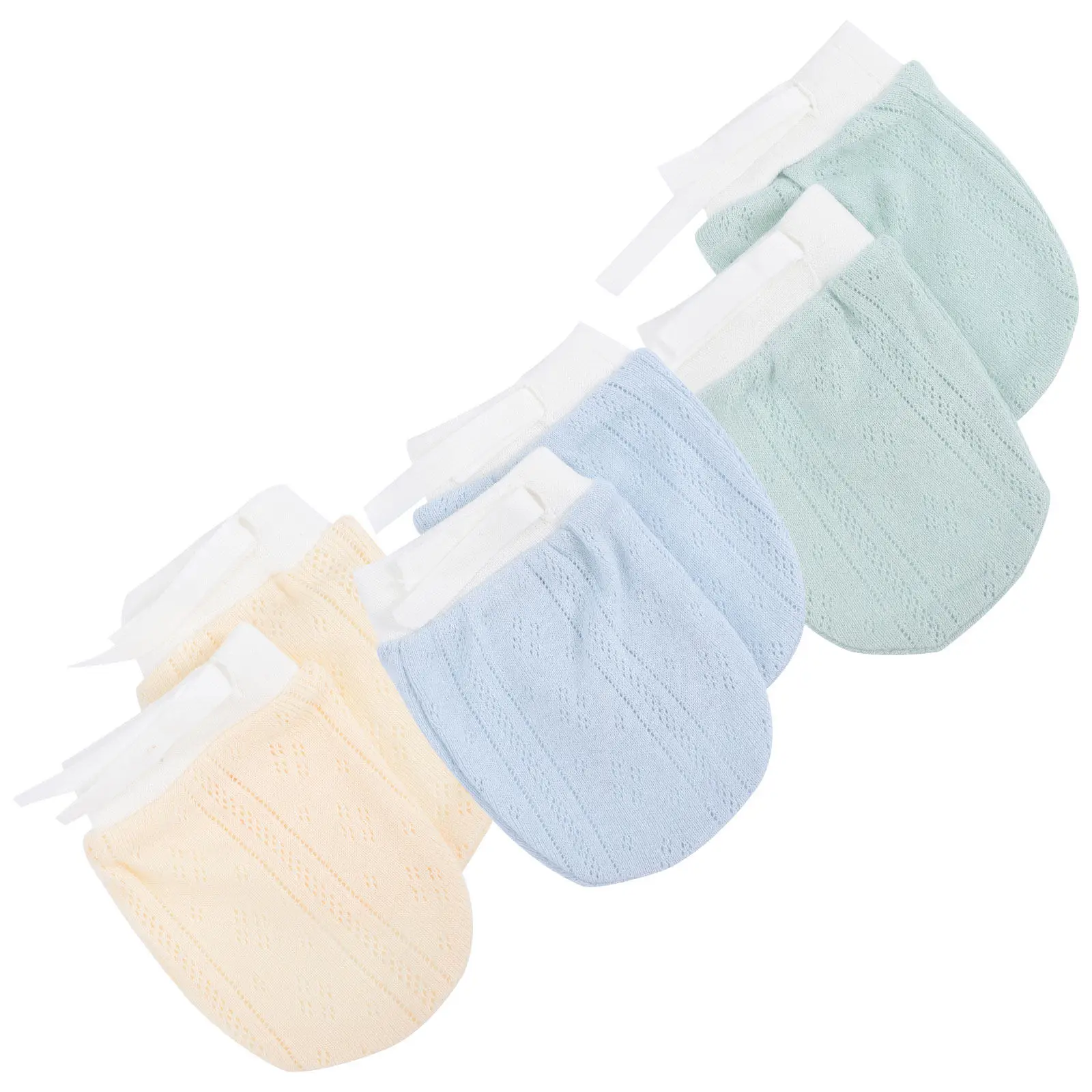 3Pairs Newborn Mittens 0-6 Months Anti Scratch Baby Gloves Pure Color Elastic Finger Guard for Infants Stop Thumb
3Pairs Newborn Mittens 0-6 Months Anti Scratch Baby Gloves Pure Color Elastic Finger Guard for Infants Stop Thumb