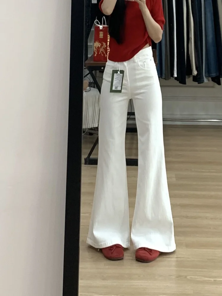 White Flared Jeans Women's Spring New Large Size Plump MM Slim Straight Loose Wide Leg Pants Floor-Length Bell Bottoms
White Flared Jeans Women's Spring New Large Size Plump MM Slim Straight Loose Wide Leg Pants Floor-Length Bell Bottoms