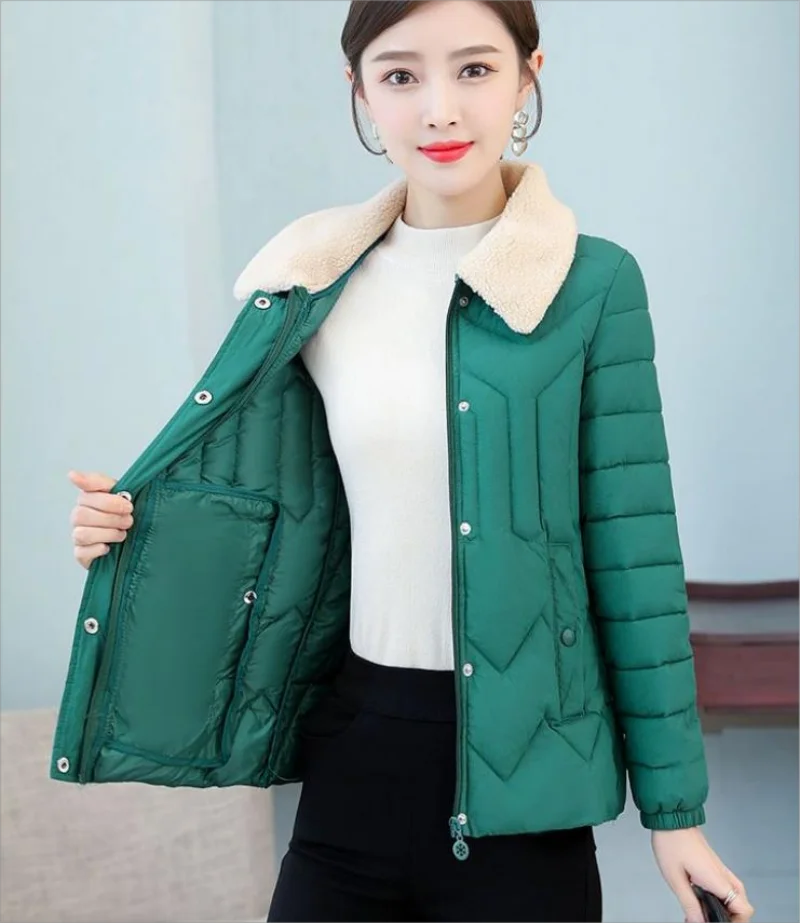 Cotton lightweight cotton coat women's short cotton middle-aged mother thin autumn and winter large size cotton coat
Cotton lightweight cotton coat women's short cotton middle-aged mother thin autumn and winter large size cotton coat