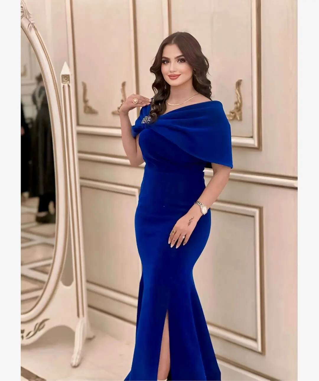 Customized Off The Shoulder Prom Dresses Mermaid Sleeveless Beadings Floor Length Side Split Evening Dresses Party Dresses
Customized Off The Shoulder Prom Dresses Mermaid Sleeveless Beadings Floor Length Side Split Evening Dresses Party Dresses