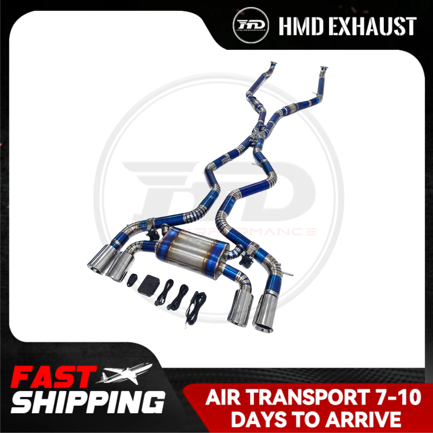 HMD Titanium Exhaust System Performance Catback for BMW X5M X6M E70 E71 4.4T 2009-2014 Muffler With Valves And Tips
HMD Titanium Exhaust System Performance Catback for BMW X5M X6M E70 E71 4.4T 2009-2014 Muffler With Valves And Tips