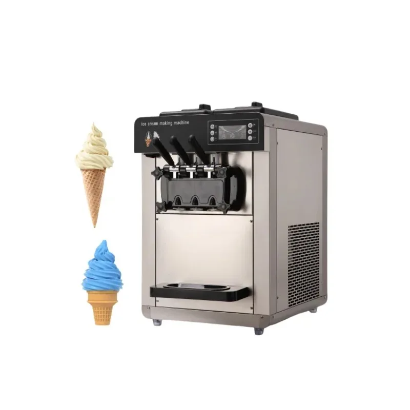 Brand New High Productivity Three Flavors Stainless Steel Commercial Countertop Soft Ice Cream Maker
Brand New High Productivity Three Flavors Stainless Steel Commercial Countertop Soft Ice Cream Maker
