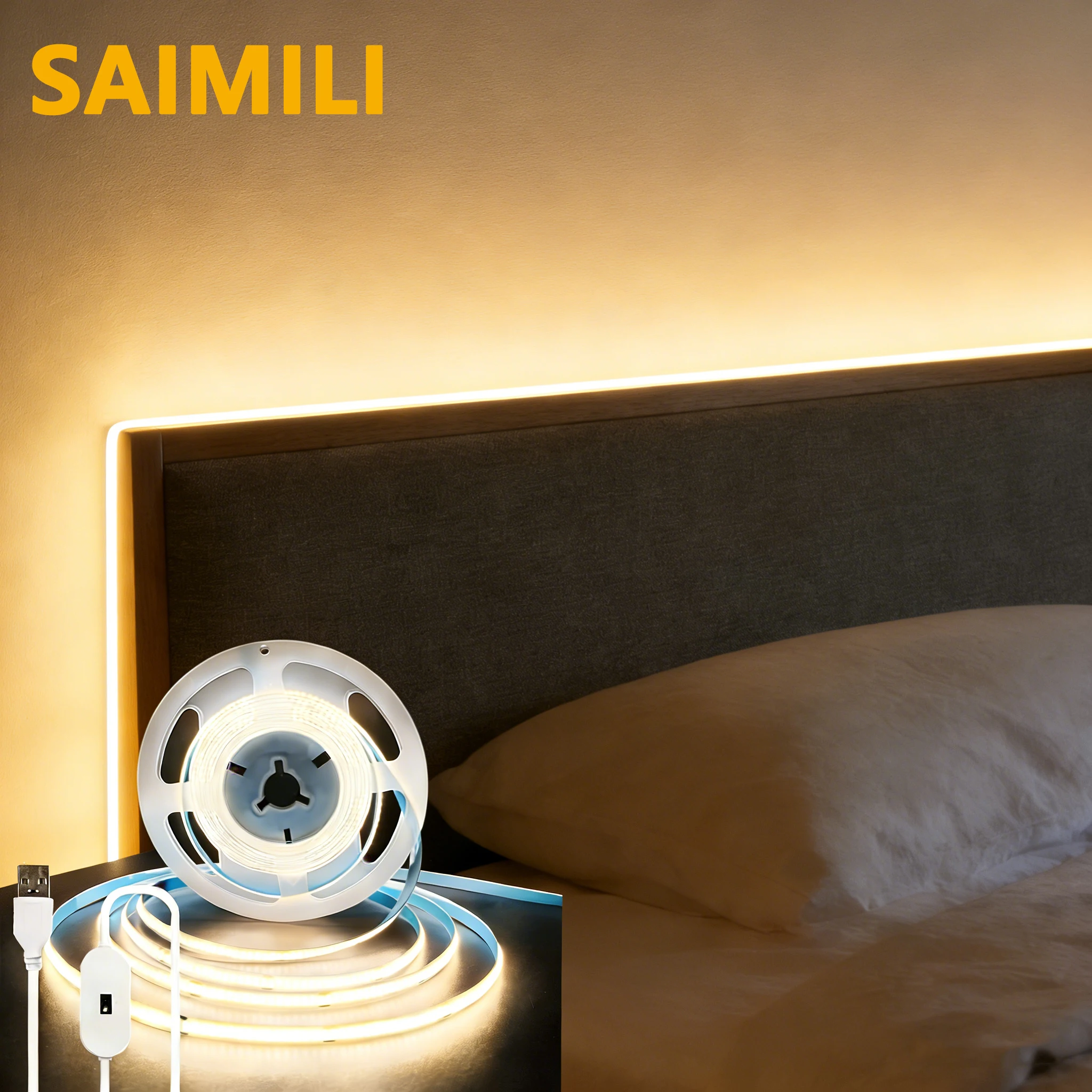 USB COB LED Strip Lights 5V Waterproof Flexible Lamp Tape with Motion Sensor Dimmer Switch Room Under Cabinet Kitchen Lightings
USB COB LED Strip Lights 5V Waterproof Flexible Lamp Tape with Motion Sensor Dimmer Switch Room Under Cabinet Kitchen Lightings