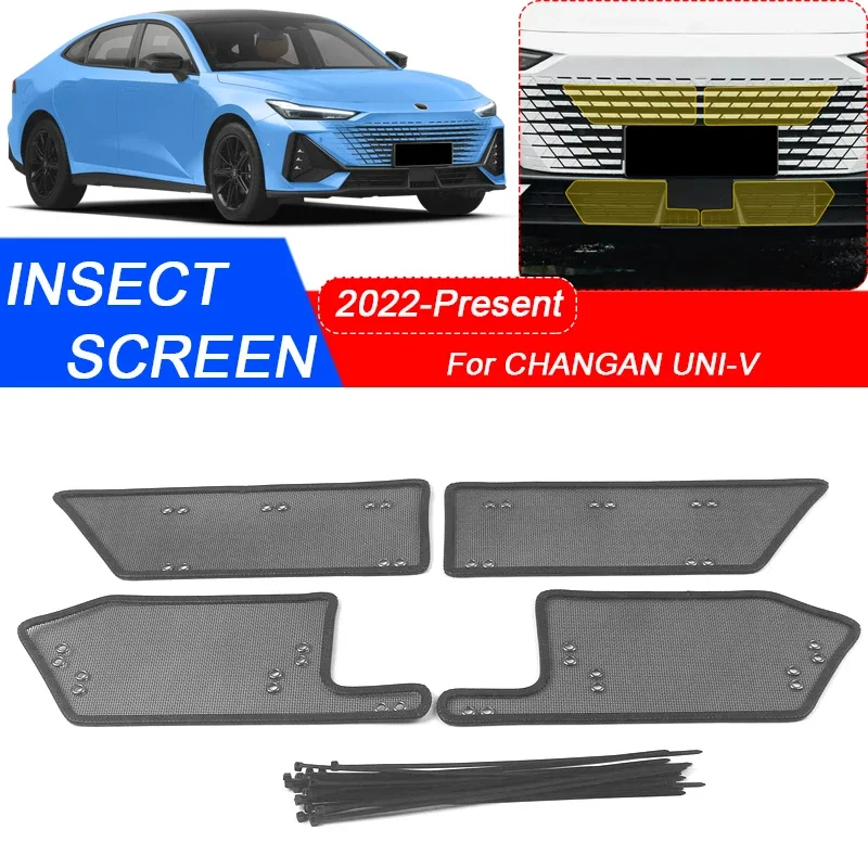 4 шт. для CHANGAN UNI-V 2022-2025 защита от насекомых на автомобильный воздухозаборник, сетчатая вставка для вентиляционного отверстия, аксессуары для фильтра гоночного гриля
4 шт. для CHANGAN UNI-V 2022-2025 защита от насекомых на автомобильный воздухозаборник, сетчатая вставка для вентиляционного отверстия, аксессуары для фильтра гоночного гриля