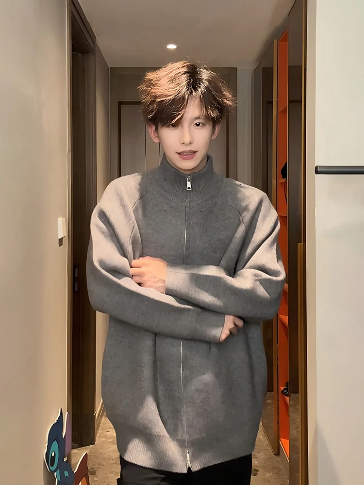 Мужской вязаный кардиган с двойной молнией Ay Thiened, осенне-зимний, в американском стиле, повседневный, вязаная верхняя одежда
Мужской вязаный кардиган с двойной молнией Ay Thiened, осенне-зимний, в американском стиле, повседневный, вязаная верхняя одежда