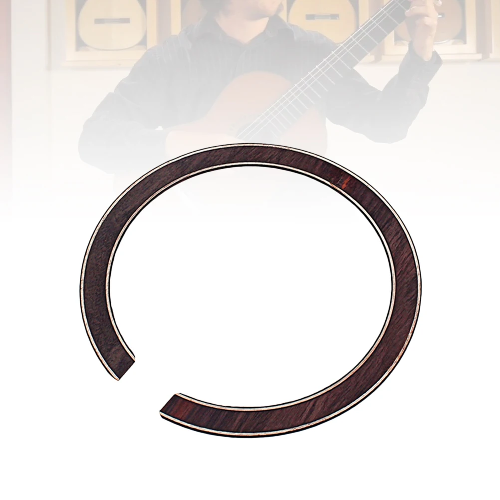 109Mm Wood Guitar Rosette Curved Strips Sound Hole Inlay Decal Abalone Design Easy Apply Remove Laminated Guitar Decoration
109Mm Wood Guitar Rosette Curved Strips Sound Hole Inlay Decal Abalone Design Easy Apply Remove Laminated Guitar Decoration
