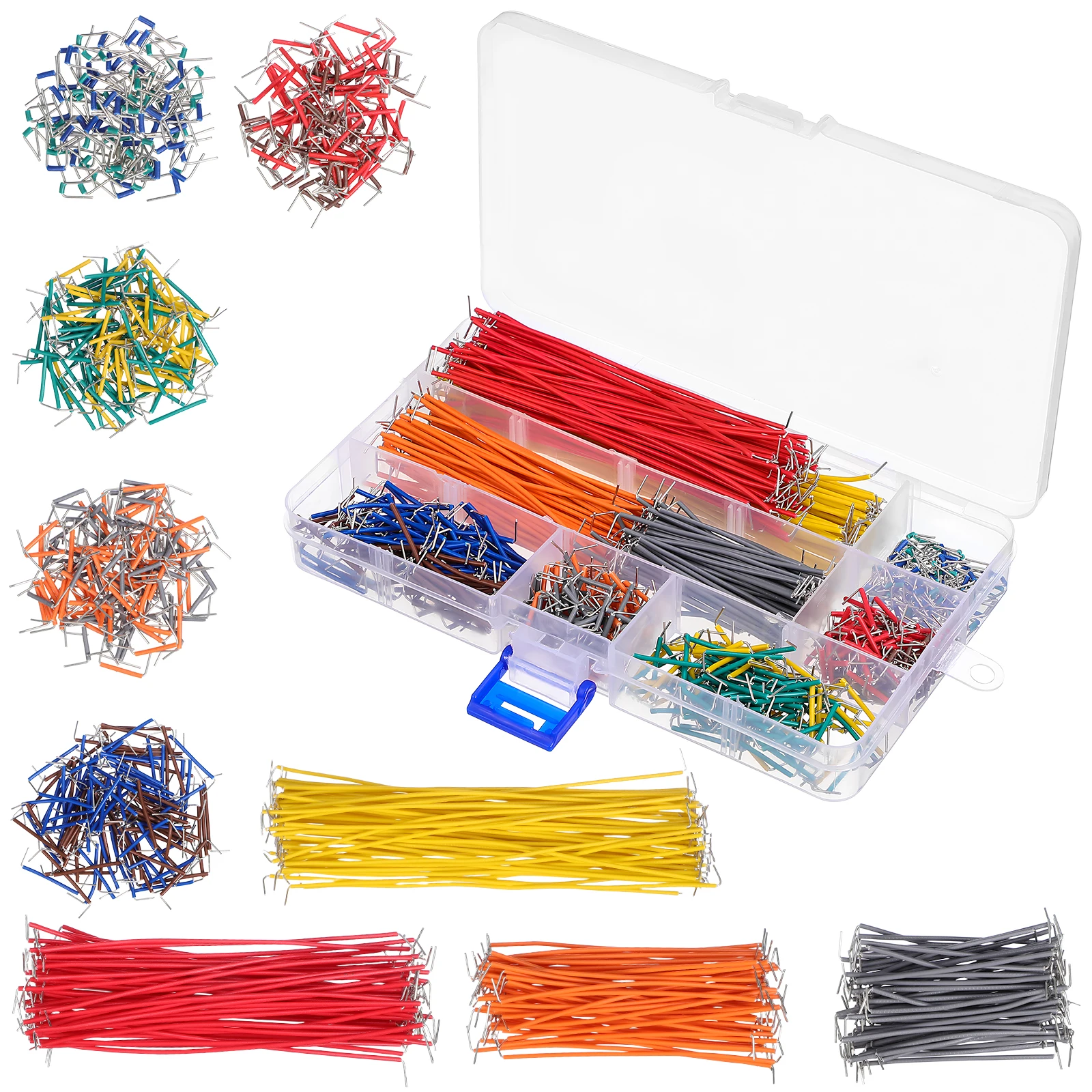 840pcs U Shape Solderless Breadboard Jumper Cable Wire Kit for PCB Prototyping Circuits Boards DIY Electronic Projects
840pcs U Shape Solderless Breadboard Jumper Cable Wire Kit for PCB Prototyping Circuits Boards DIY Electronic Projects