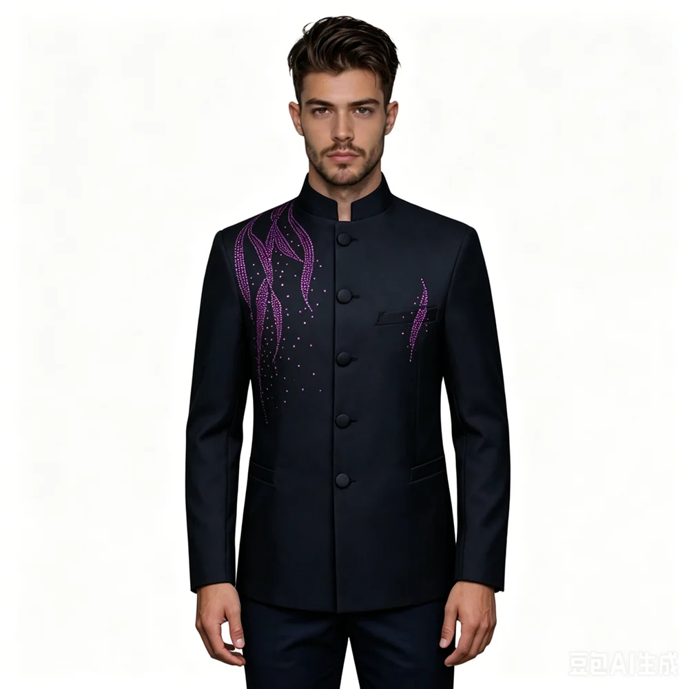 Crystals Diamond Suits Jacket Dinner Suit Wedding Suit Tailor Suit Blazer Stage Performance Host Formal
Crystals Diamond Suits Jacket Dinner Suit Wedding Suit Tailor Suit Blazer Stage Performance Host Formal