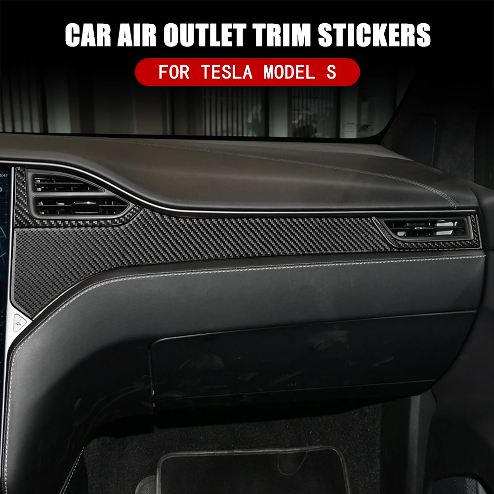 ABS Carbon Fiber Car Dashboard Stickers For Tesla S 2012-2020 Center Console Air Outlet Panel Interior Sticker Car Accessories
ABS Carbon Fiber Car Dashboard Stickers For Tesla S 2012-2020 Center Console Air Outlet Panel Interior Sticker Car Accessories
