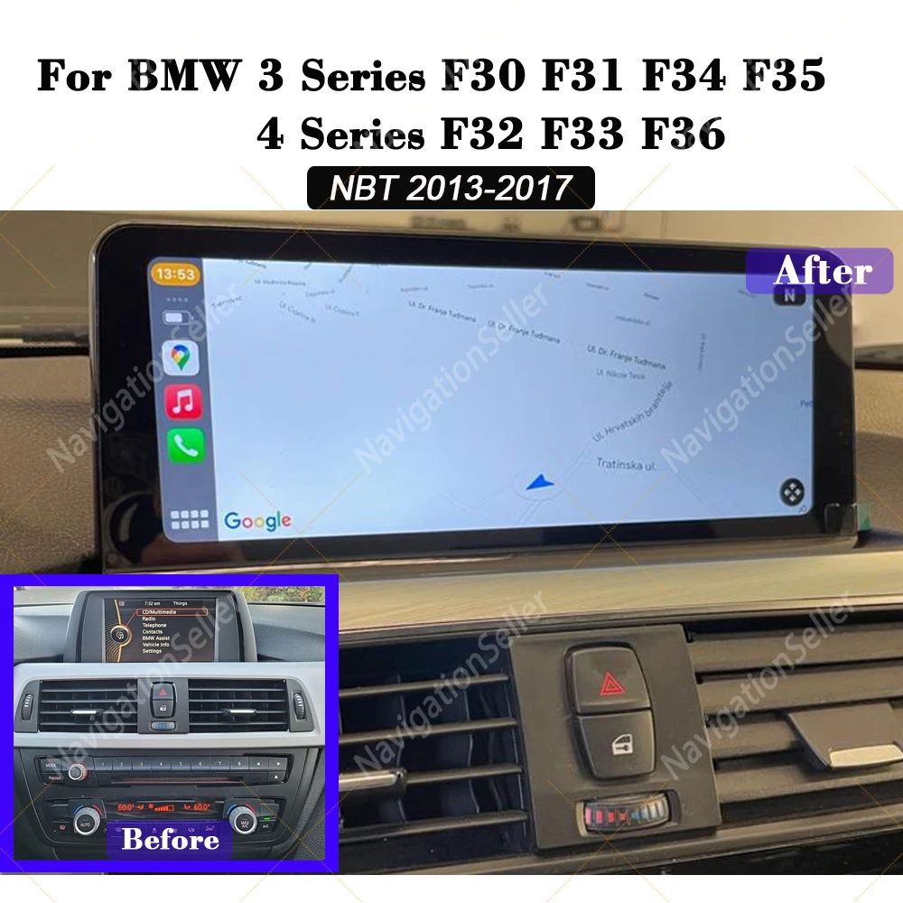 VIGOHI Android 14 CarPlay For BMW 3 4 Series F30 F31 F32 F33 F34 F35 F36 Radio Car Multimedia Player GPS Stereo Head Unit WIFI
VIGOHI Android 14 CarPlay For BMW 3 4 Series F30 F31 F32 F33 F34 F35 F36 Radio Car Multimedia Player GPS Stereo Head Unit WIFI