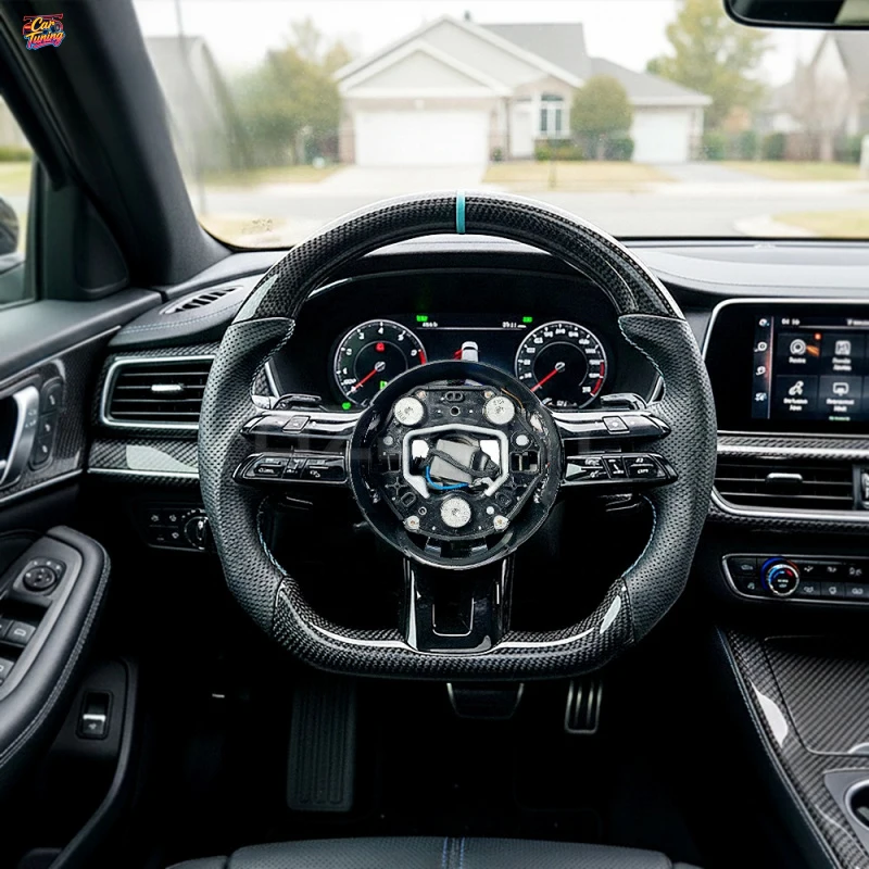Руль из карбона и кожи для Mercedes-Benz AMG C63, C43, G63, CLS, W218, W219, C260, C200, C180, C-класса
Руль из карбона и кожи для Mercedes-Benz AMG C63, C43, G63, CLS, W218, W219, C260, C200, C180, C-класса