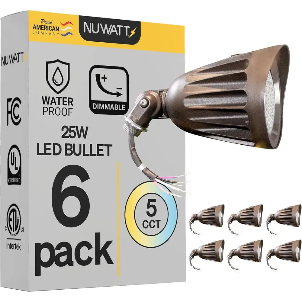 25W Spot Lights Outdoor LED Landse Light, 3500 LM Bright Outdoor Lighting or Yard, 30K/40K/50K Selectable, 1/2" Knuckle Mount, 1
25W Spot Lights Outdoor LED Landse Light, 3500 LM Bright Outdoor Lighting or Yard, 30K/40K/50K Selectable, 1/2" Knuckle Mount, 1