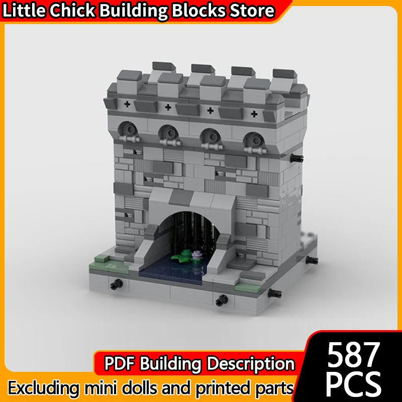 Medieval Castle Model MOC Building Bricks Wall Above The Canal Modular Technology Children Holiday Gifts Assemble Toys Suit
Medieval Castle Model MOC Building Bricks Wall Above The Canal Modular Technology Children Holiday Gifts Assemble Toys Suit