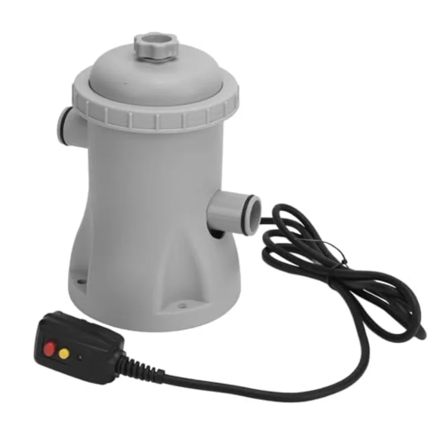 Electric Swimming Pool Filter Pump System Low Noise Reusable Water Filter Pump with Pool Pumps Accessories 330 Gallon Cartridge
Electric Swimming Pool Filter Pump System Low Noise Reusable Water Filter Pump with Pool Pumps Accessories 330 Gallon Cartridge
