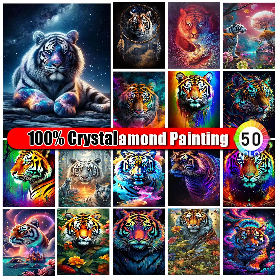 Zipper Bag 100% Crystal Diamond Painting 5d Diy Animal Colorful Tiger Full Diamond Mosaic Art Embroidery Set Wall Decoration
Zipper Bag 100% Crystal Diamond Painting 5d Diy Animal Colorful Tiger Full Diamond Mosaic Art Embroidery Set Wall Decoration