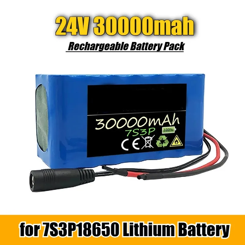 24V 500W 30000mAh Rechargeable Battery Pack,for 7S3P18650 Lithium Battery
24V 500W 30000mAh Rechargeable Battery Pack,for 7S3P18650 Lithium Battery