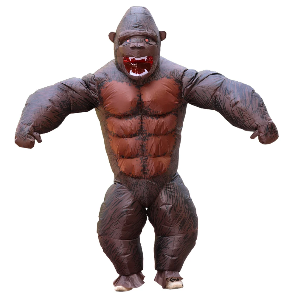 Inflatable gorilla costume King Kong, role-playing mascot, festival performance costume animal monkey, adult fancy carnival cost
Inflatable gorilla costume King Kong, role-playing mascot, festival performance costume animal monkey, adult fancy carnival cost