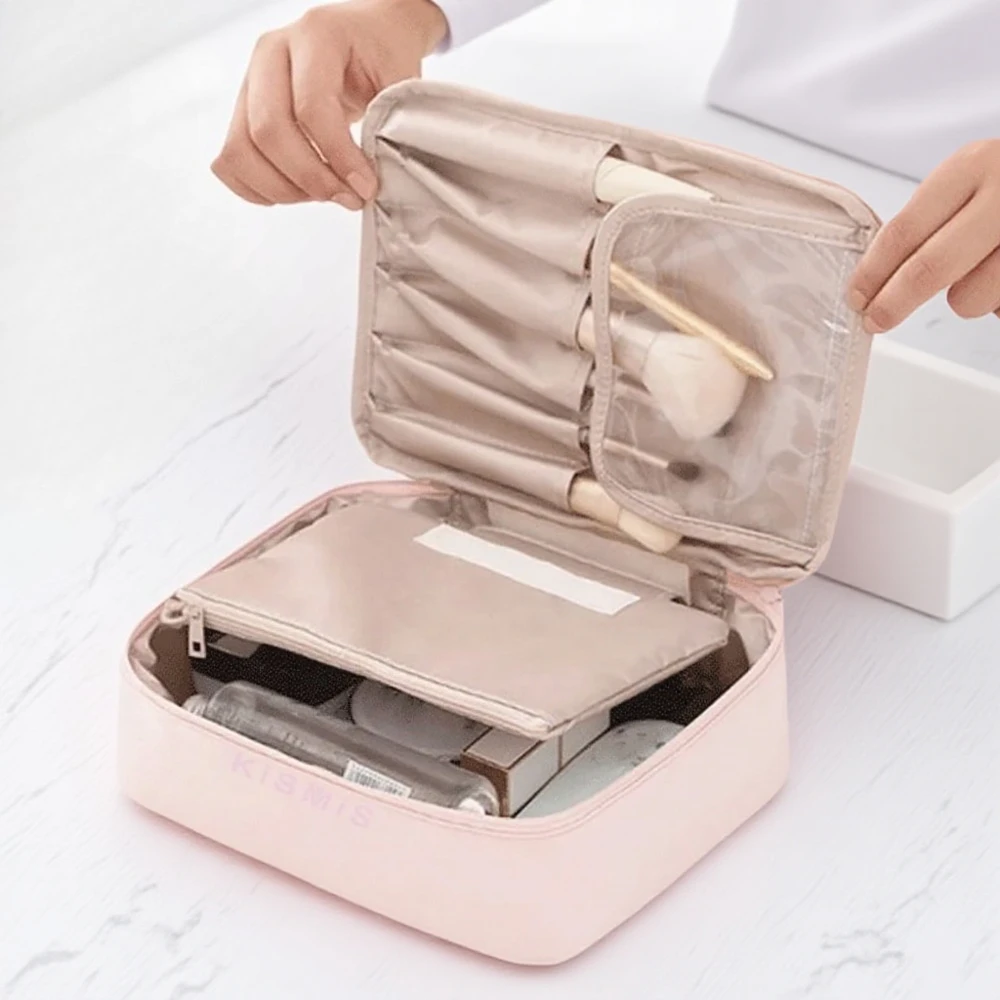 Portable Waterproof Cosmetic Bag Large Capacity Makeup Storage Organizer for Travel and Daily Use
Portable Waterproof Cosmetic Bag Large Capacity Makeup Storage Organizer for Travel and Daily Use