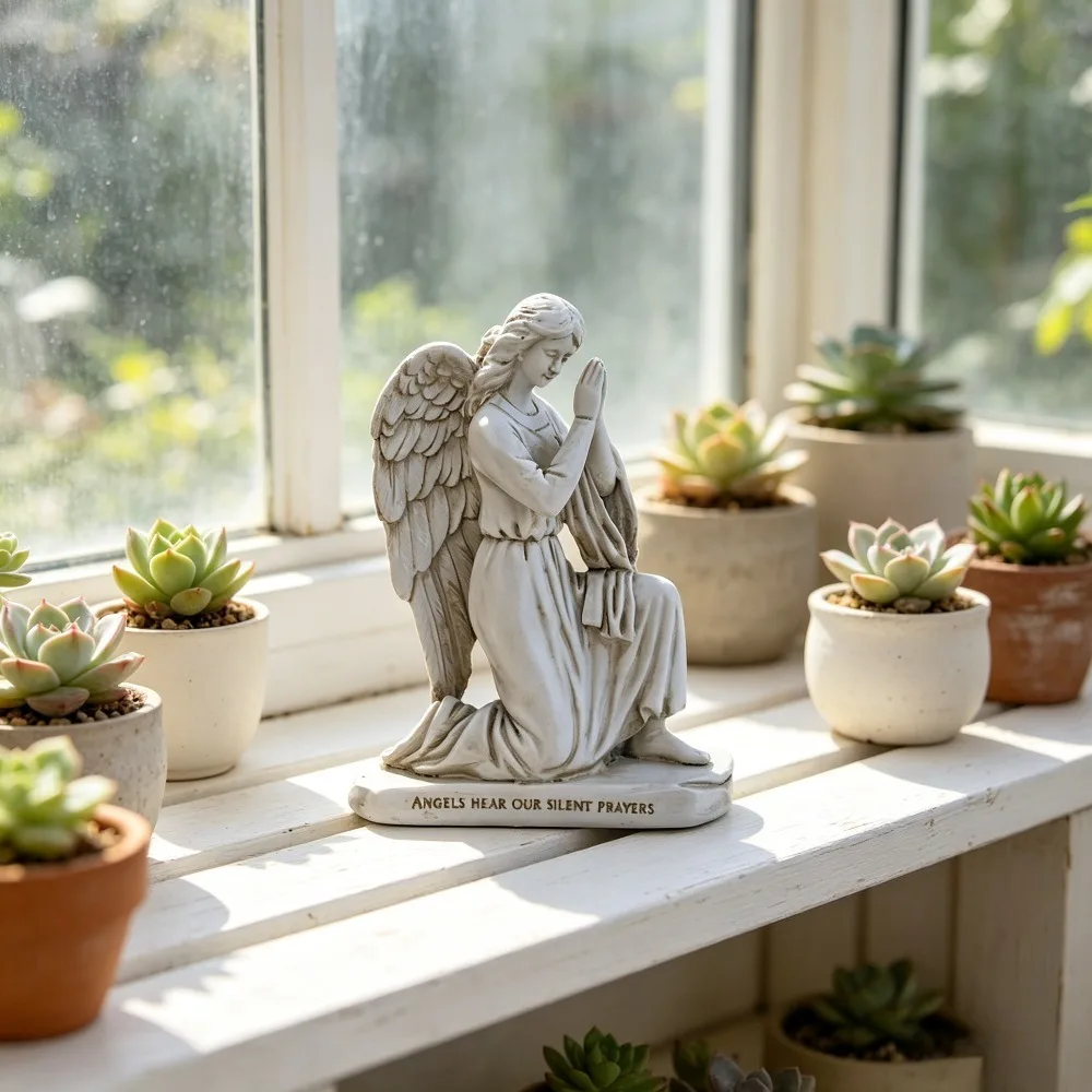 Vintage Praying Angel Statue Resin Ornament European Style Home Decor Memorial Figurine Home Office Desk Decoration
Vintage Praying Angel Statue Resin Ornament European Style Home Decor Memorial Figurine Home Office Desk Decoration