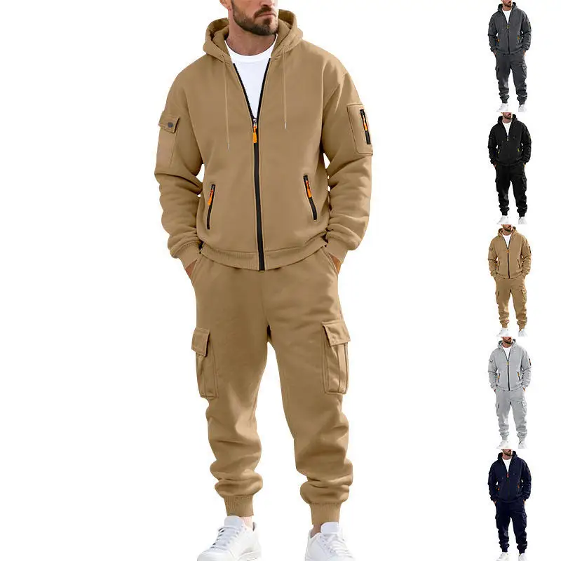 Men's Winter Fleece Lined Two Piece Set Long Sleeve Hoodie And Pants Sportswear Fashionable Casual Outfit Long Trousers
Men's Winter Fleece Lined Two Piece Set Long Sleeve Hoodie And Pants Sportswear Fashionable Casual Outfit Long Trousers