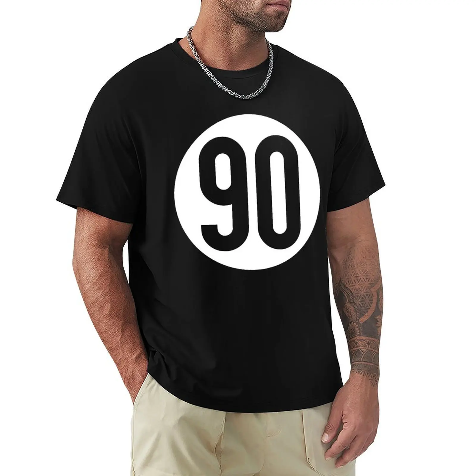 Black 90 Logo T-Shirt Essential Solid Color T-Shirt
Black 90 Logo T-Shirt Essential Solid Color T-Shirt