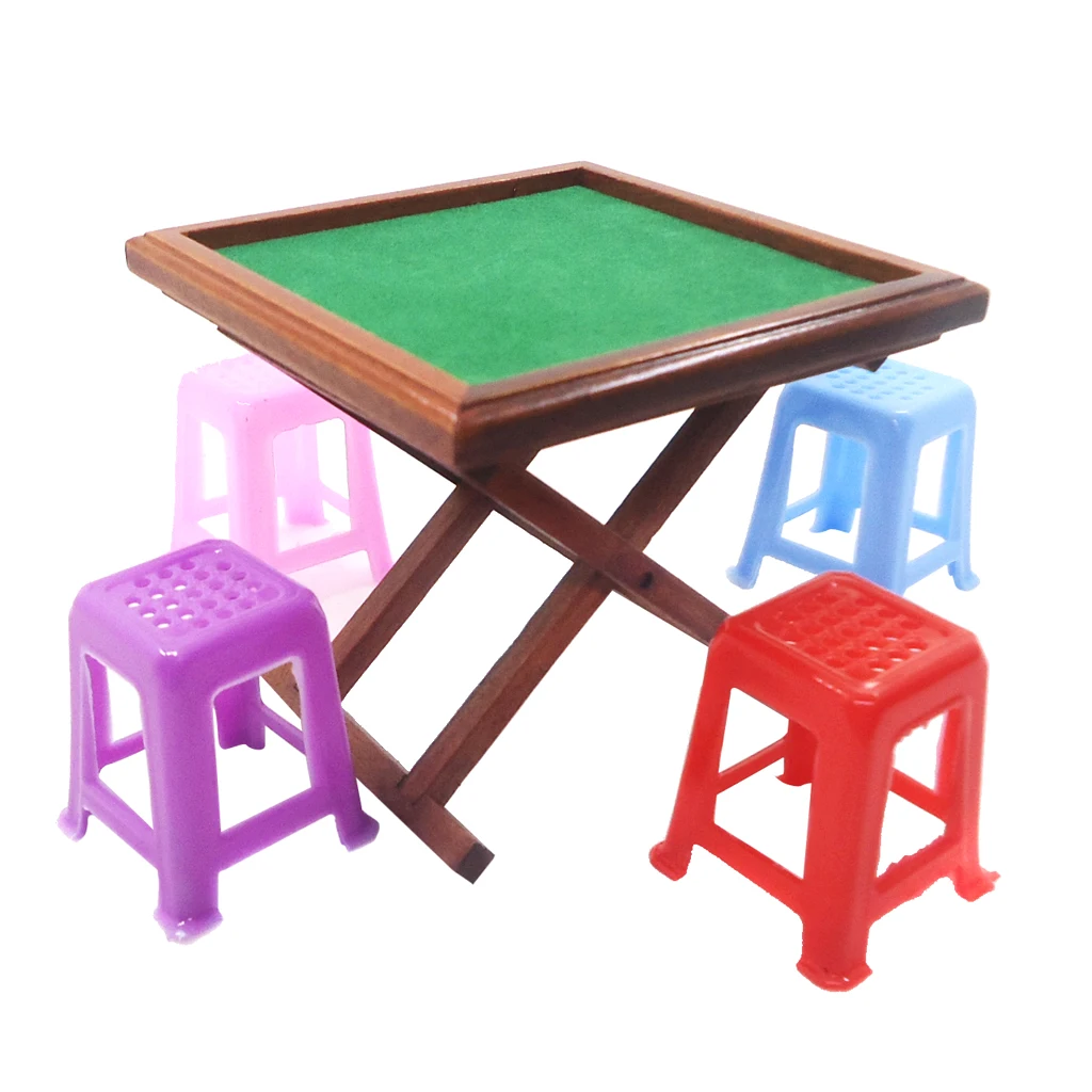 Mahjong Table and Chair Set 1 12 Scale Miniature Furniture for Dollhouse Accessories and Decoration
Mahjong Table and Chair Set 1 12 Scale Miniature Furniture for Dollhouse Accessories and Decoration