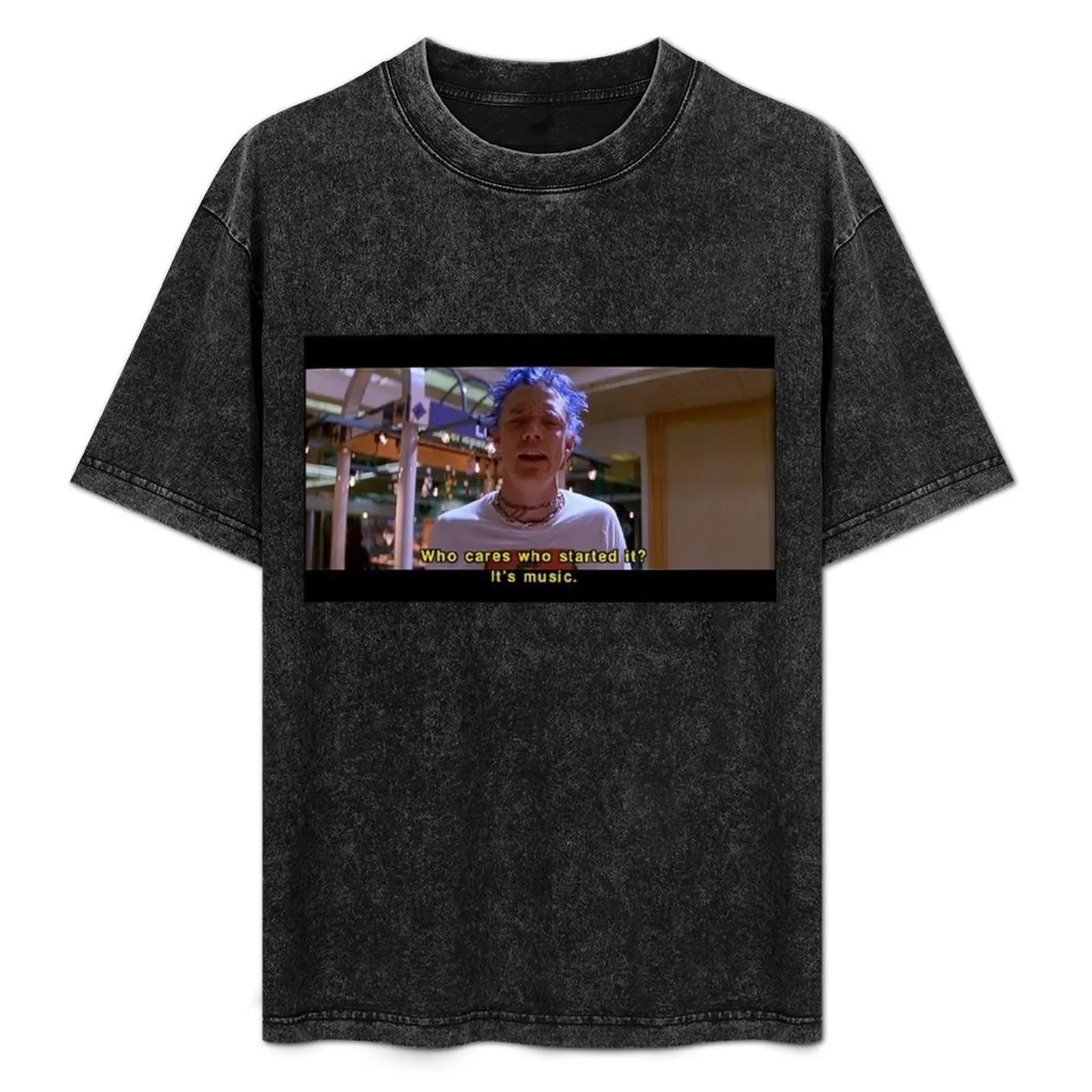 SLC Punk Stevo 'Who cares who started it It's music.' T-Shirt Large Size Soft Cotton T-Shirt
SLC Punk Stevo 'Who cares who started it It's music.' T-Shirt Large Size Soft Cotton T-Shirt