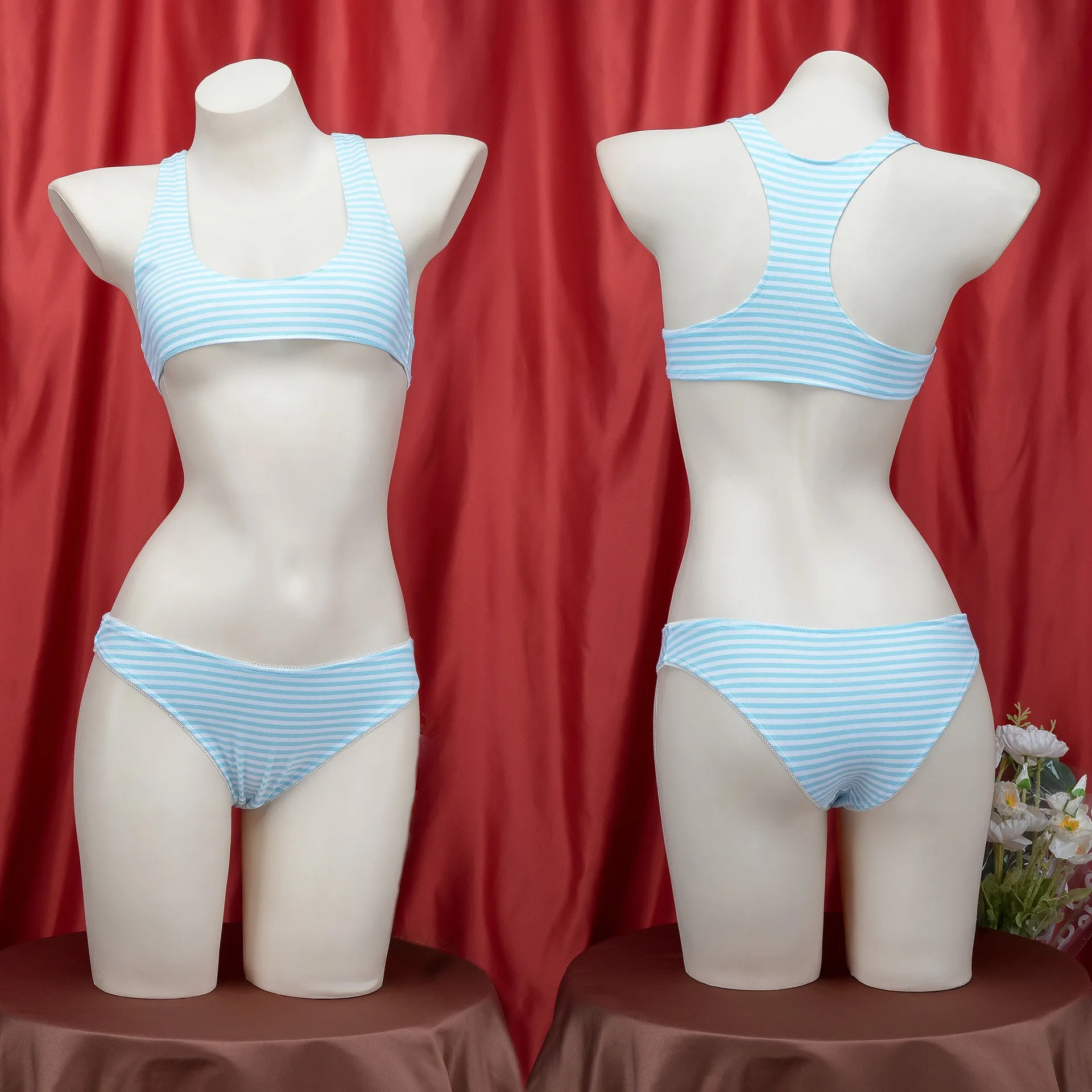 Sexy Striped Tank Top Sports Underwear Seductive Private Home Set of Two Strap Spwear Set for Young Girls
Sexy Striped Tank Top Sports Underwear Seductive Private Home Set of Two Strap Spwear Set for Young Girls