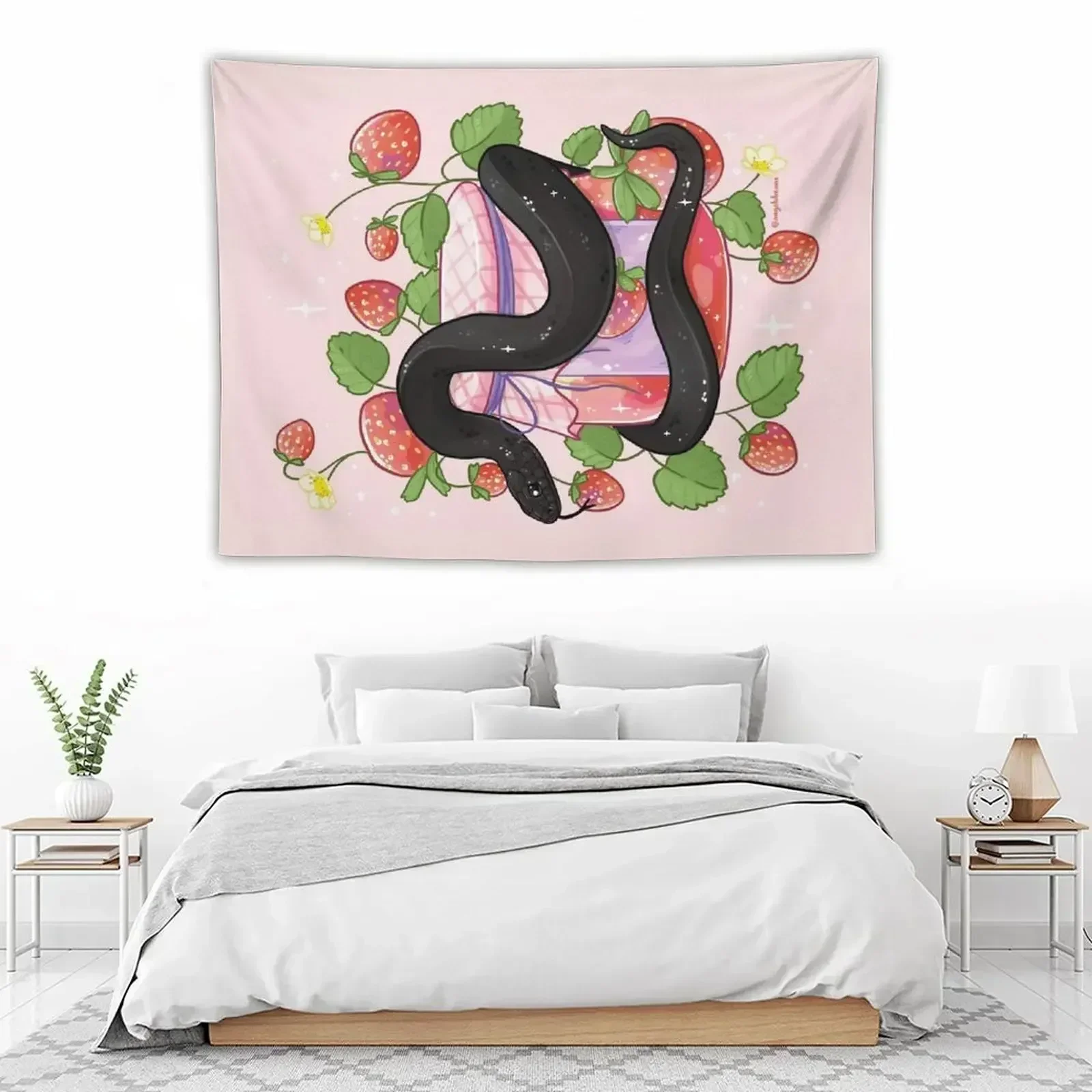 Mexican black kingsnake with strawberries Tapestry Aesthetic Decoration Wall Hanging Decor Wallpaper Custom Tapestry
Mexican black kingsnake with strawberries Tapestry Aesthetic Decoration Wall Hanging Decor Wallpaper Custom Tapestry