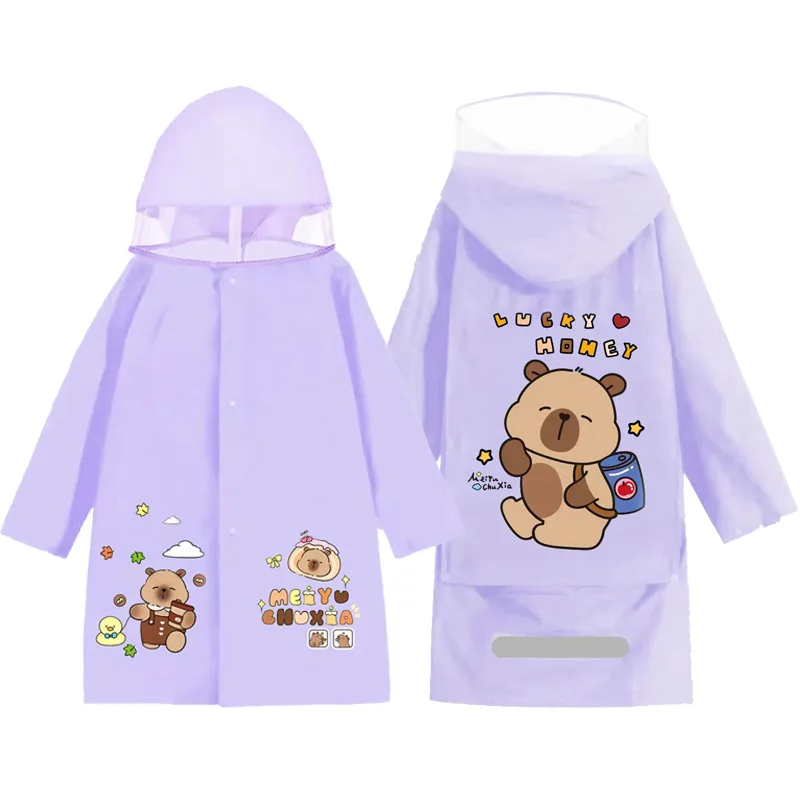 Unisex Waterproof Cartoon Children's Raincoat Large School Bag Position Baby Raincoat TPV Odorless Long Kindergarten Rainwear
Unisex Waterproof Cartoon Children's Raincoat Large School Bag Position Baby Raincoat TPV Odorless Long Kindergarten Rainwear