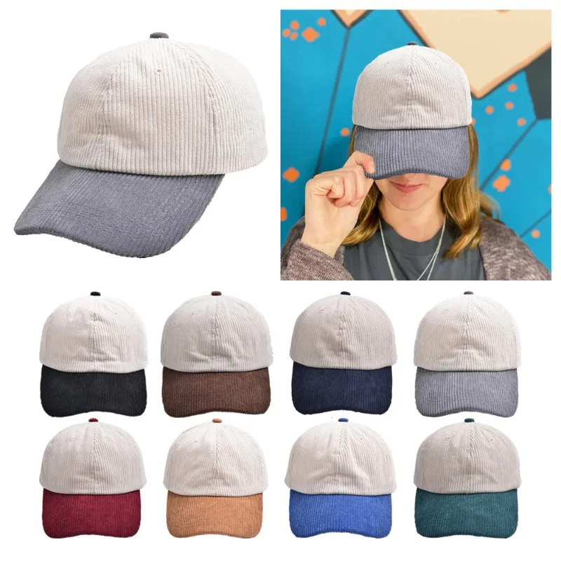 Spring Autumn Corduroy Baseball Caps Cotton Blocking Vintage Unisex Baseball Hat for Women Men Adjustable Outdoor Sunshade Hats
Spring Autumn Corduroy Baseball Caps Cotton Blocking Vintage Unisex Baseball Hat for Women Men Adjustable Outdoor Sunshade Hats