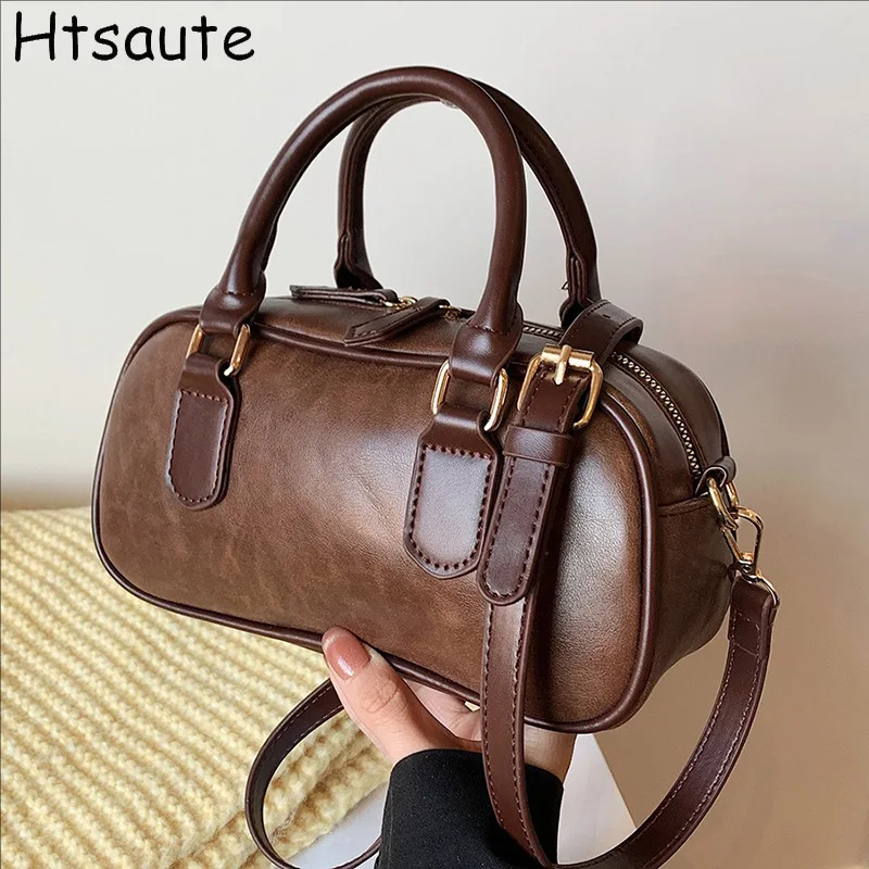 Women's PU Leather Handbag Versatile Buckets Solid Color Single Shoulder Crossbody Bag Commuting Bag Girl Underarm Bags bolasa
Women's PU Leather Handbag Versatile Buckets Solid Color Single Shoulder Crossbody Bag Commuting Bag Girl Underarm Bags bolasa