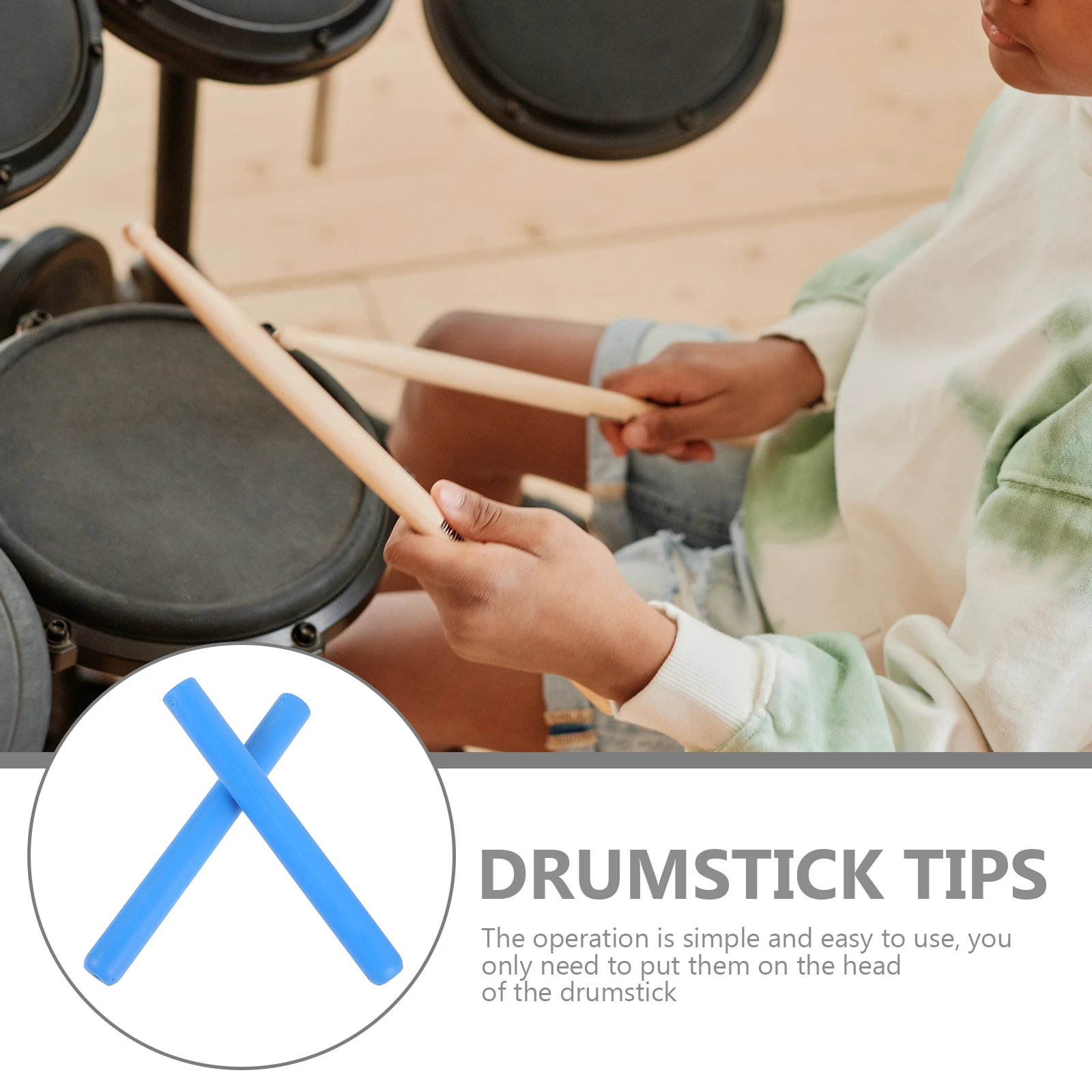 2 Pcs Non-slip Drum Stick Cover Silicone Drumstick Protectors Accessories Caps Covers Silent Head Protective
2 Pcs Non-slip Drum Stick Cover Silicone Drumstick Protectors Accessories Caps Covers Silent Head Protective