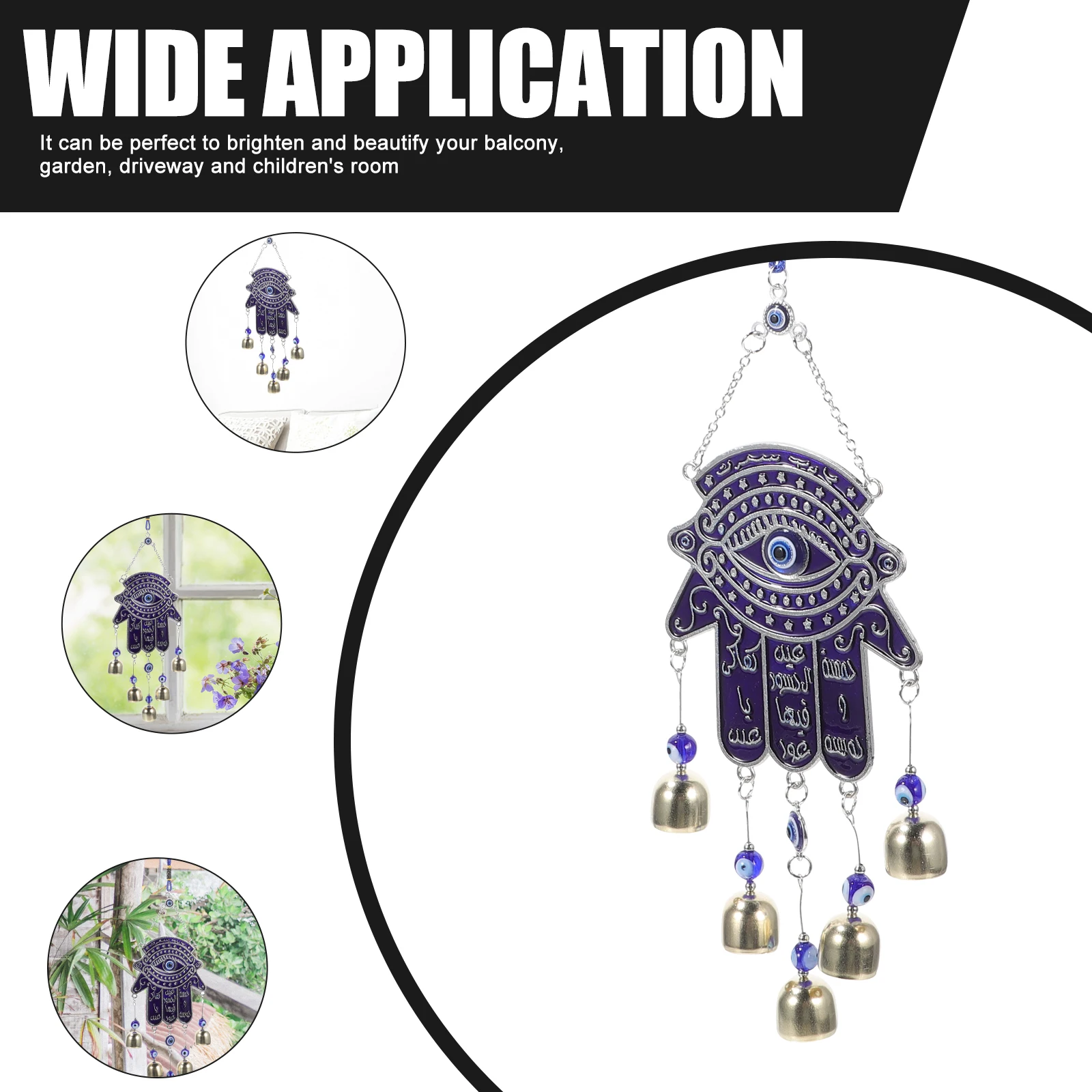 's Eye Wind Chimes Outdoor Ornaments Metal Bell Decor Wall Hanging Decorations
's Eye Wind Chimes Outdoor Ornaments Metal Bell Decor Wall Hanging Decorations
