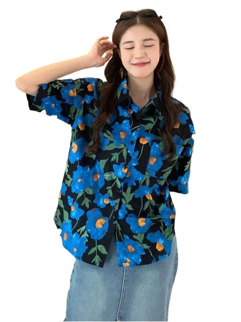 Summer Cotton High Street Lapel Short Sleeve Vintage Blue Print Comfortable Casual Holiday Style Pocket For Women Coats
Summer Cotton High Street Lapel Short Sleeve Vintage Blue Print Comfortable Casual Holiday Style Pocket For Women Coats