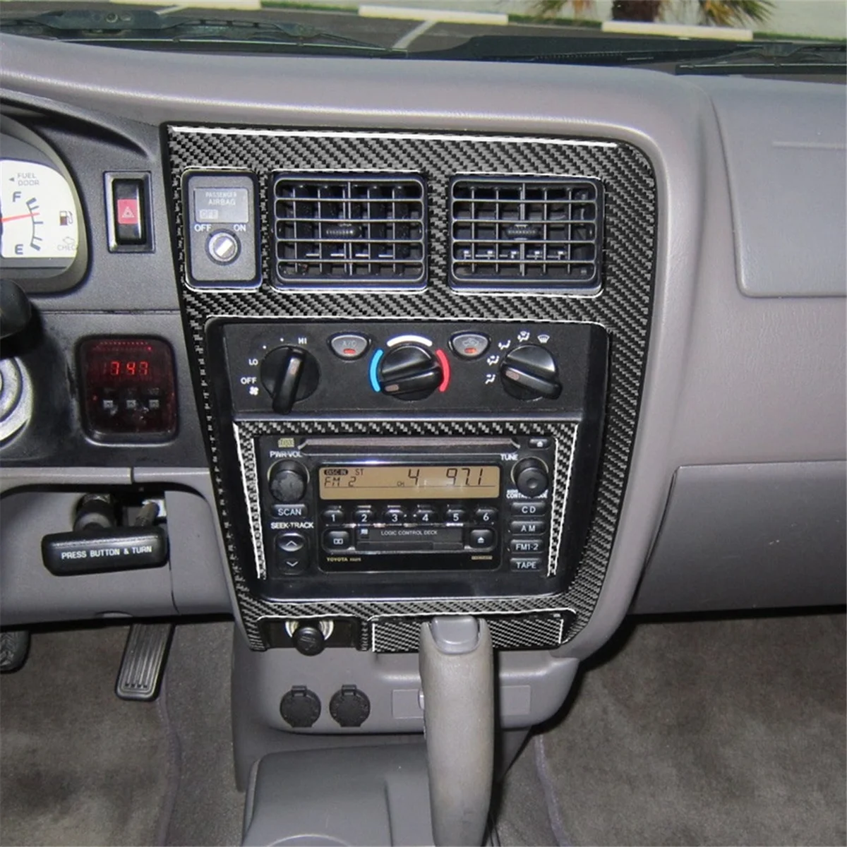 Real Carbon Fiber for Toyota Tacoma 2001-2004 Center Console Radio CD AC Panel Cover Trim Sticker Interior Accessories
Real Carbon Fiber for Toyota Tacoma 2001-2004 Center Console Radio CD AC Panel Cover Trim Sticker Interior Accessories