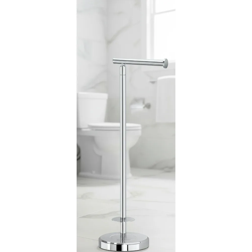 Freestanding Toilet Paper Holder with Storage, Chrome Finish, Holds 1-4 Rolls, Weighted Base for Stability in Modern Bathrooms
Freestanding Toilet Paper Holder with Storage, Chrome Finish, Holds 1-4 Rolls, Weighted Base for Stability in Modern Bathrooms
