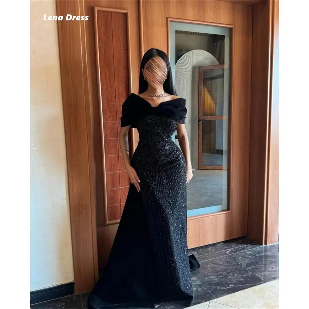 Lena Ball Gown Black Elegant Party Dresses for Special Occasions Custom Made Women Evening Dress Luxury Elegant Beads Mermaid 
Lena Ball Gown Black Elegant Party Dresses for Special Occasions Custom Made Women Evening Dress Luxury Elegant Beads Mermaid