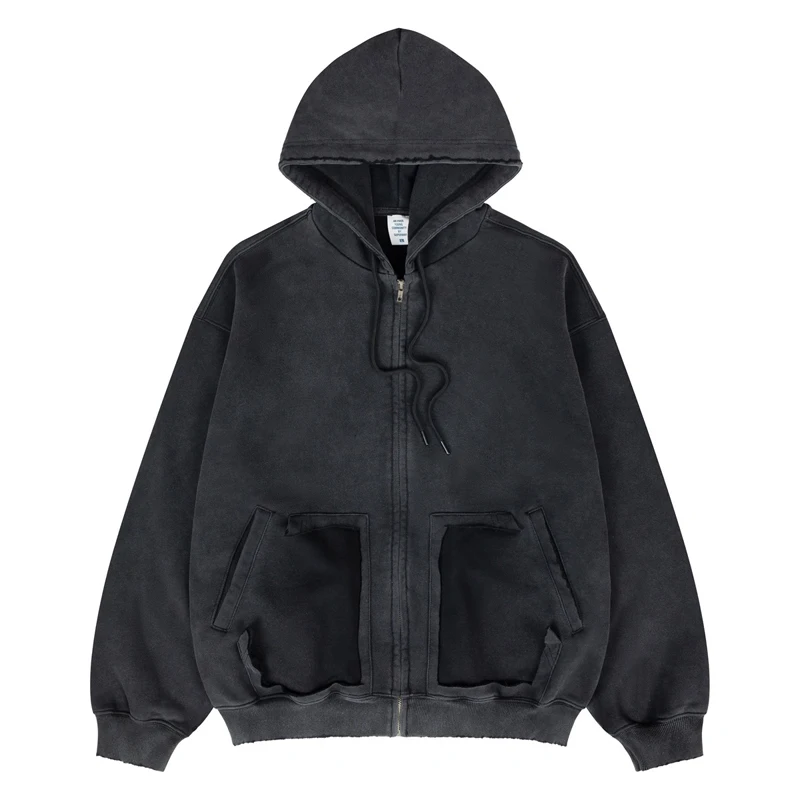 Флисовая толстовка на молнии с потертыми карманами Kanye West, толстовки для мужчин и женщин, высококачественные пуловеры с капюшоном High Street
Флисовая толстовка на молнии с потертыми карманами Kanye West, толстовки для мужчин и женщин, высококачественные пуловеры с капюшоном High Street