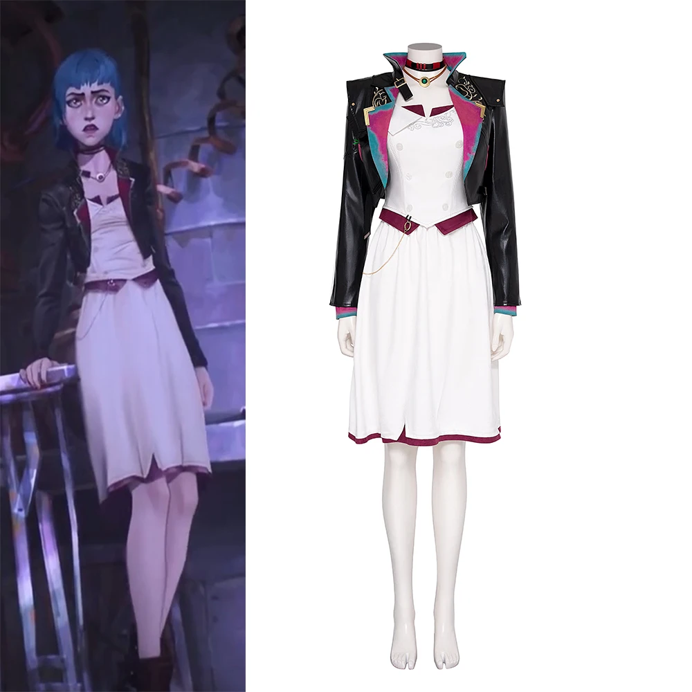 Game LOL Arcane 2 BaoBao Cosplay Costume Jinx Powder White Uniform Dress Jacket Suit Halloween Carnival Party Ball Gown
Game LOL Arcane 2 BaoBao Cosplay Costume Jinx Powder White Uniform Dress Jacket Suit Halloween Carnival Party Ball Gown
