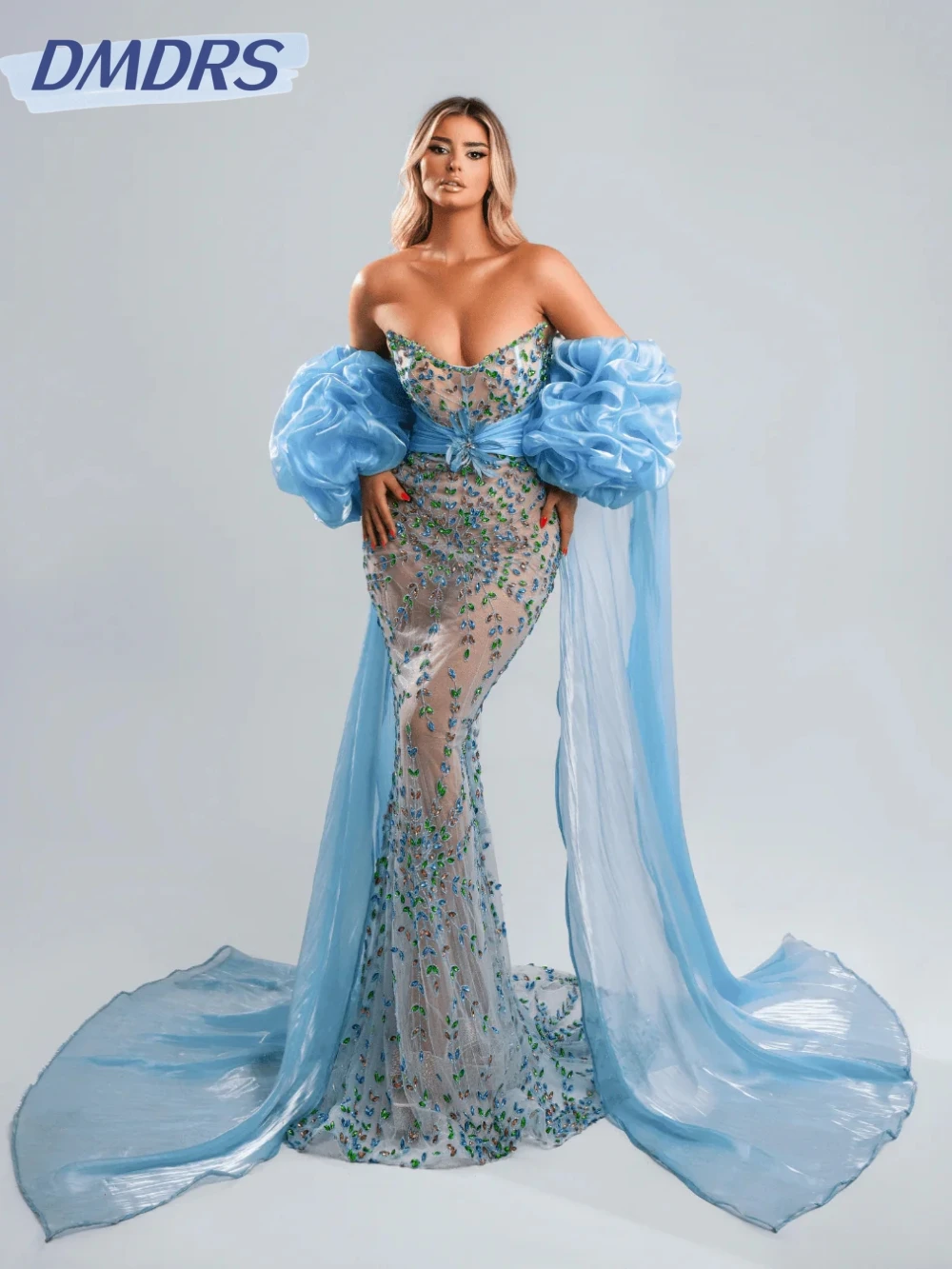 Opulent Illusion Crystal Evening Dress With Detachable Sleeve Charming Mermaid Long Wedding Party Gown Customized Prom Dresses
Opulent Illusion Crystal Evening Dress With Detachable Sleeve Charming Mermaid Long Wedding Party Gown Customized Prom Dresses