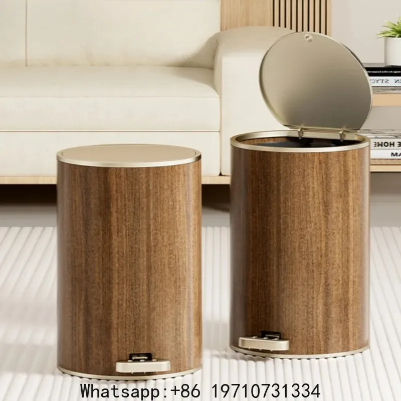 Retro Wood Grain Wastebasket Large Capacity Silent Recycle Bin Kitchen Trash with Lid Storage Foot Press Double Open Trash Can
Retro Wood Grain Wastebasket Large Capacity Silent Recycle Bin Kitchen Trash with Lid Storage Foot Press Double Open Trash Can