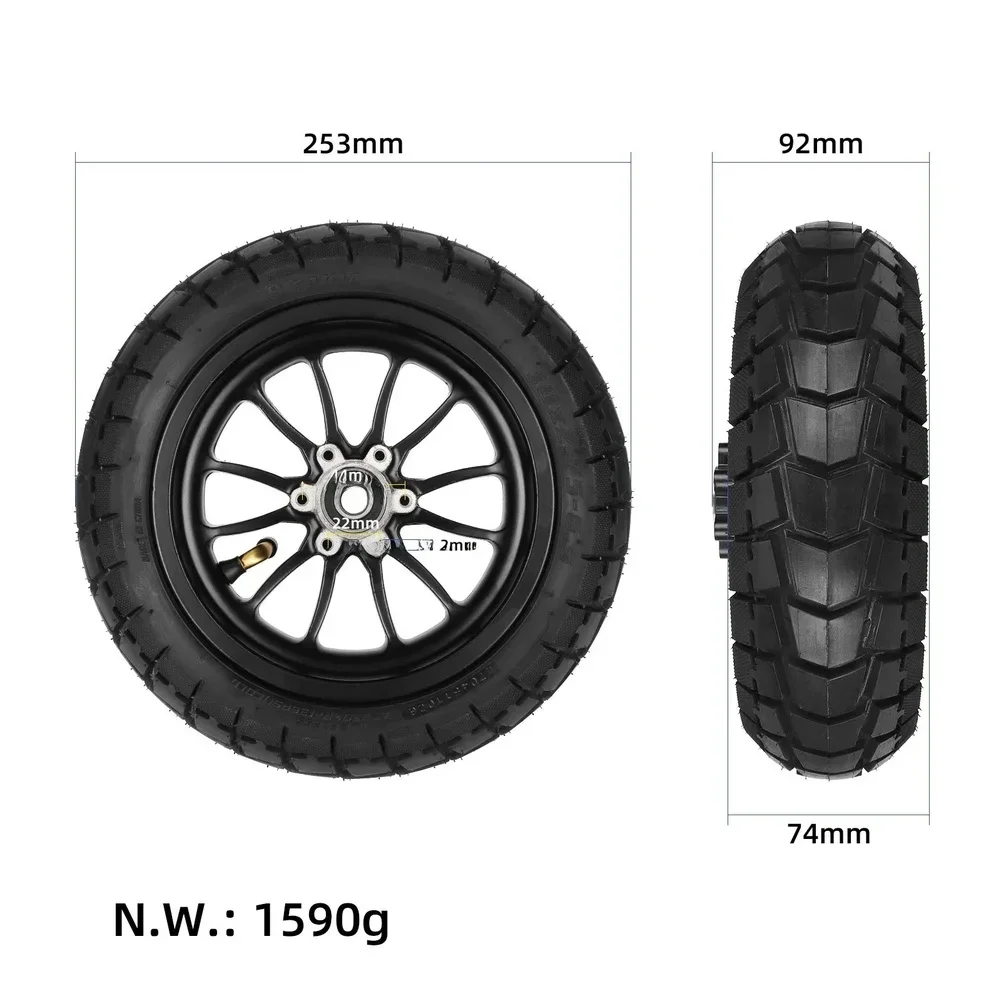 Aluminum Alloy Front Wheel Hub and Rubber Tire Set for Kukirin A1 Electric Scooter 10 Inch 10x2.75-6.5 Dimension Compatibility
Aluminum Alloy Front Wheel Hub and Rubber Tire Set for Kukirin A1 Electric Scooter 10 Inch 10x2.75-6.5 Dimension Compatibility